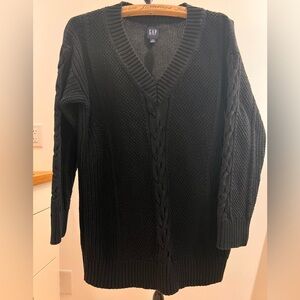GAP Black Cable Knit Sweater